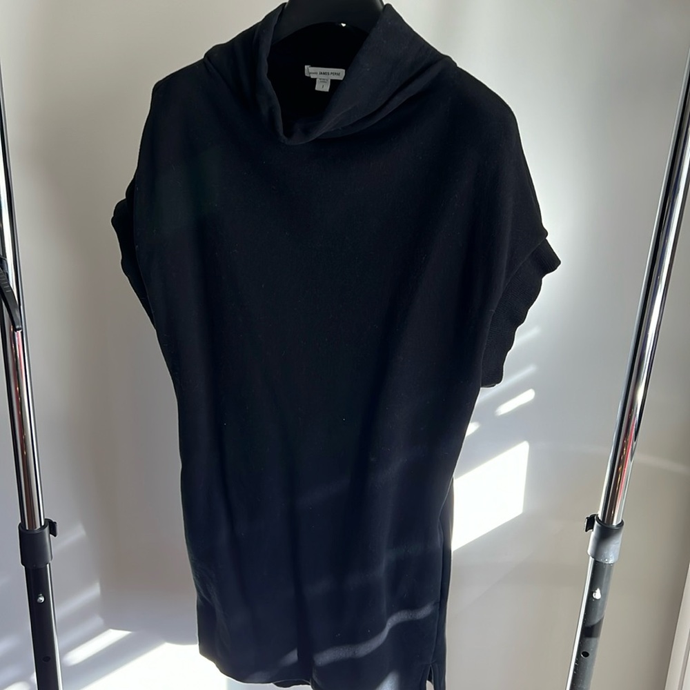 James Perse Size 1 sweatshirt dress black